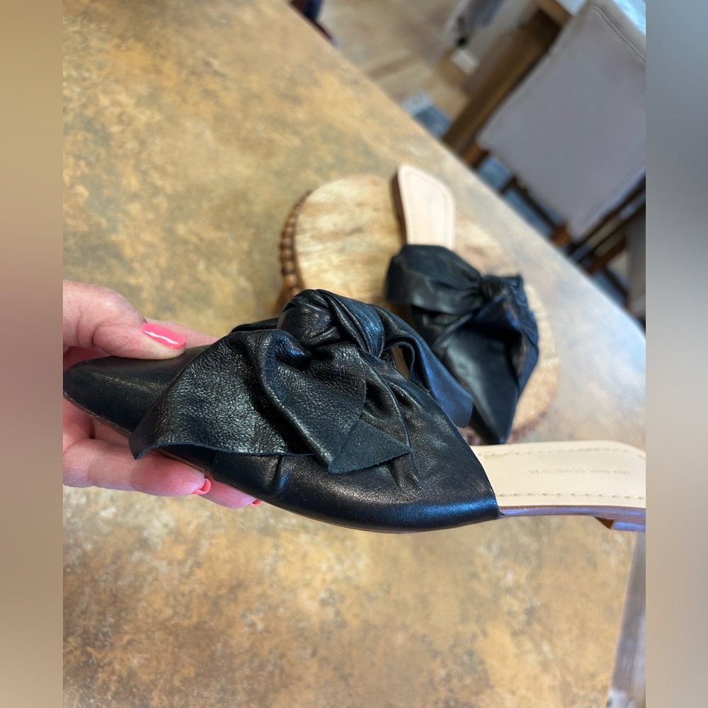 Zara Black Bow Mules - Picture 5 of 13